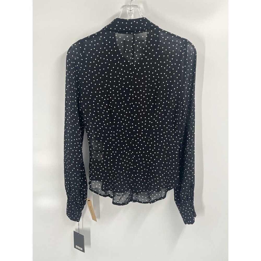 Reformation Black and White Polka Dot Blouse - Picture 7 of 7